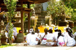 Indonésie - Bali - Cérémonie au Temple de Batukaru
