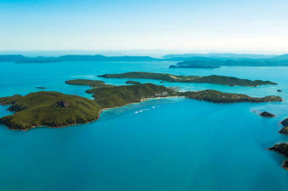 Australie - Hamilton Island - Beach Club - Vue aérienne de Hamilton Island