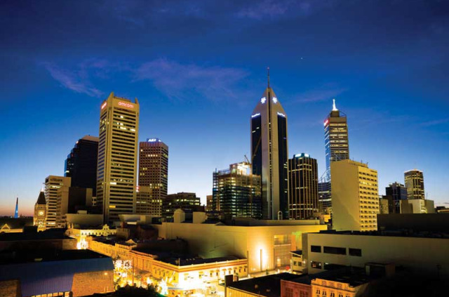 Australie - Perth - Adina Apartment Hotel Perth, Barrack Plaza - Vue de Perth