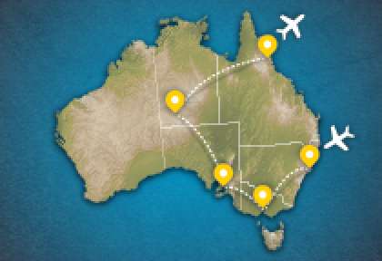 Carte circuit l'incontournable australien