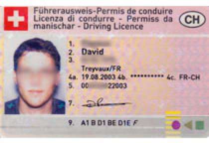 Permis de conduire Suisse